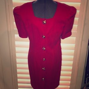 VINTAGE X AND O RED DRESS